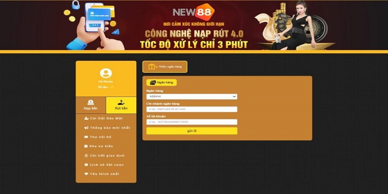 Điền đúng thông tin khi nạp tiền New88 rất quan trọng